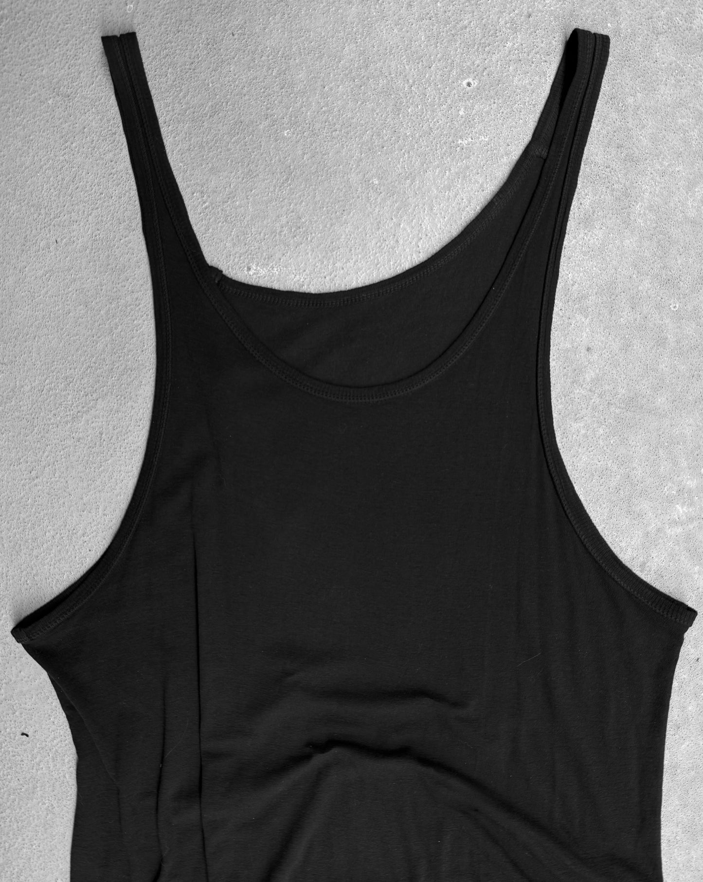 Boris Bidjan Saberi ‘TANK 0 FTJ00001’ Sheer Raw Hem Tank Top