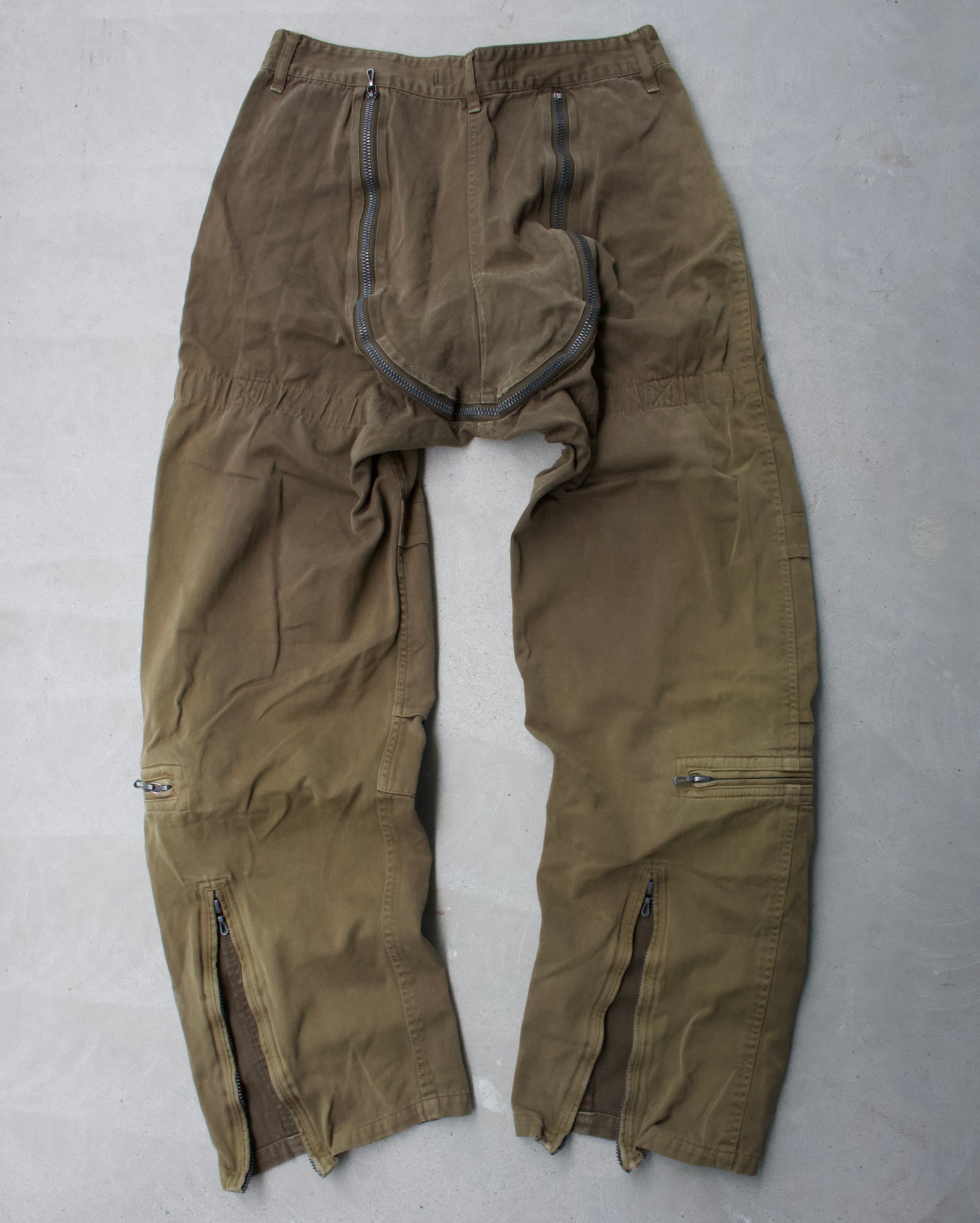 RipVanWinkle Early 00s Faded Convertible Zip Cotton Pants