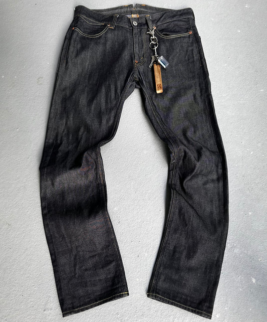 Junya Watanabe MAN SS16 Articulate Drop-crotch Bootcut Indigo Denim