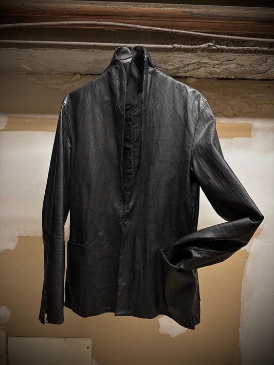 m.a+ by Maurizio Amadei 'J110' SY 0.5 Shawl Cow Leather Blazer