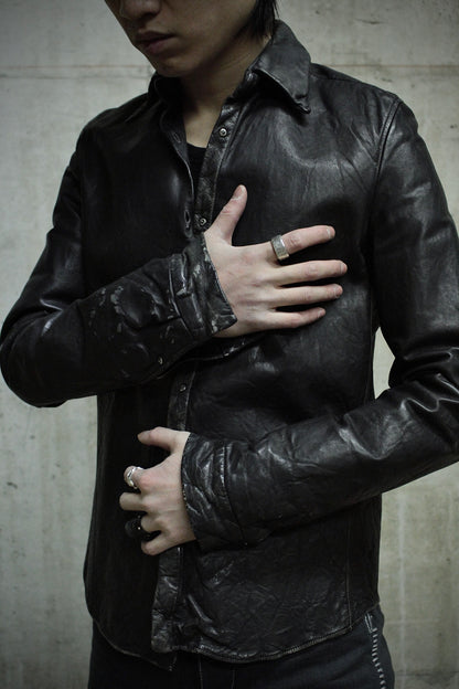 Carpe Diem AW02 "The Last Scene" Washable Cowhide Leather Shirt