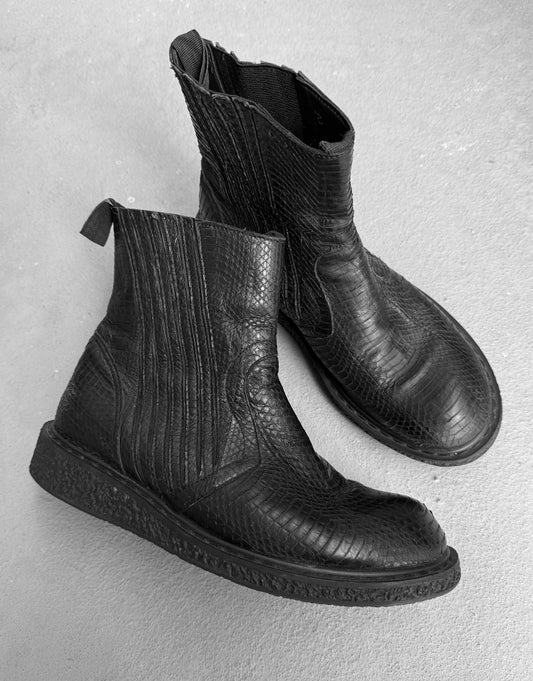 Rick Owens SS09 “STRUTTER” Python Skin Engineer Boots