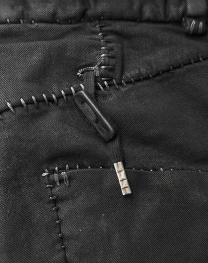 Boris Bidjan Saberi AW17 ‘P13-HS-TF F1504K’ Obsidian Black Hand Stitch Waxed Denim