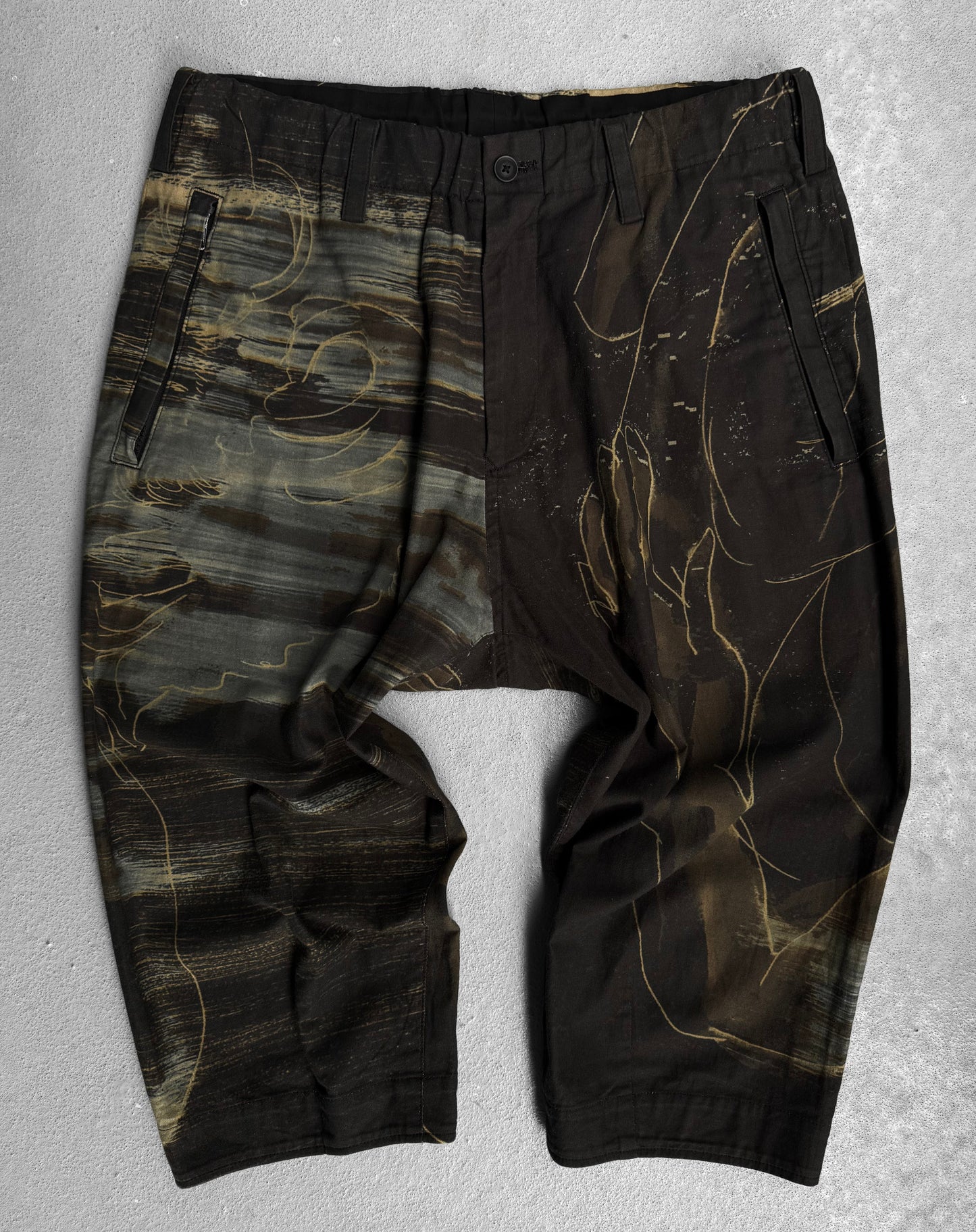 Yohji Yamamoto POUR HOMME SS20 Yuuka Asakura ‘Dessin’ Printed Shorts