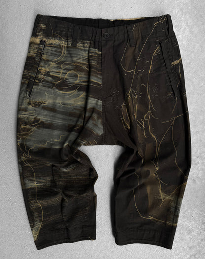 Yohji Yamamoto POUR HOMME SS20 Yuuka Asakura ‘Dessin’ Printed Shorts