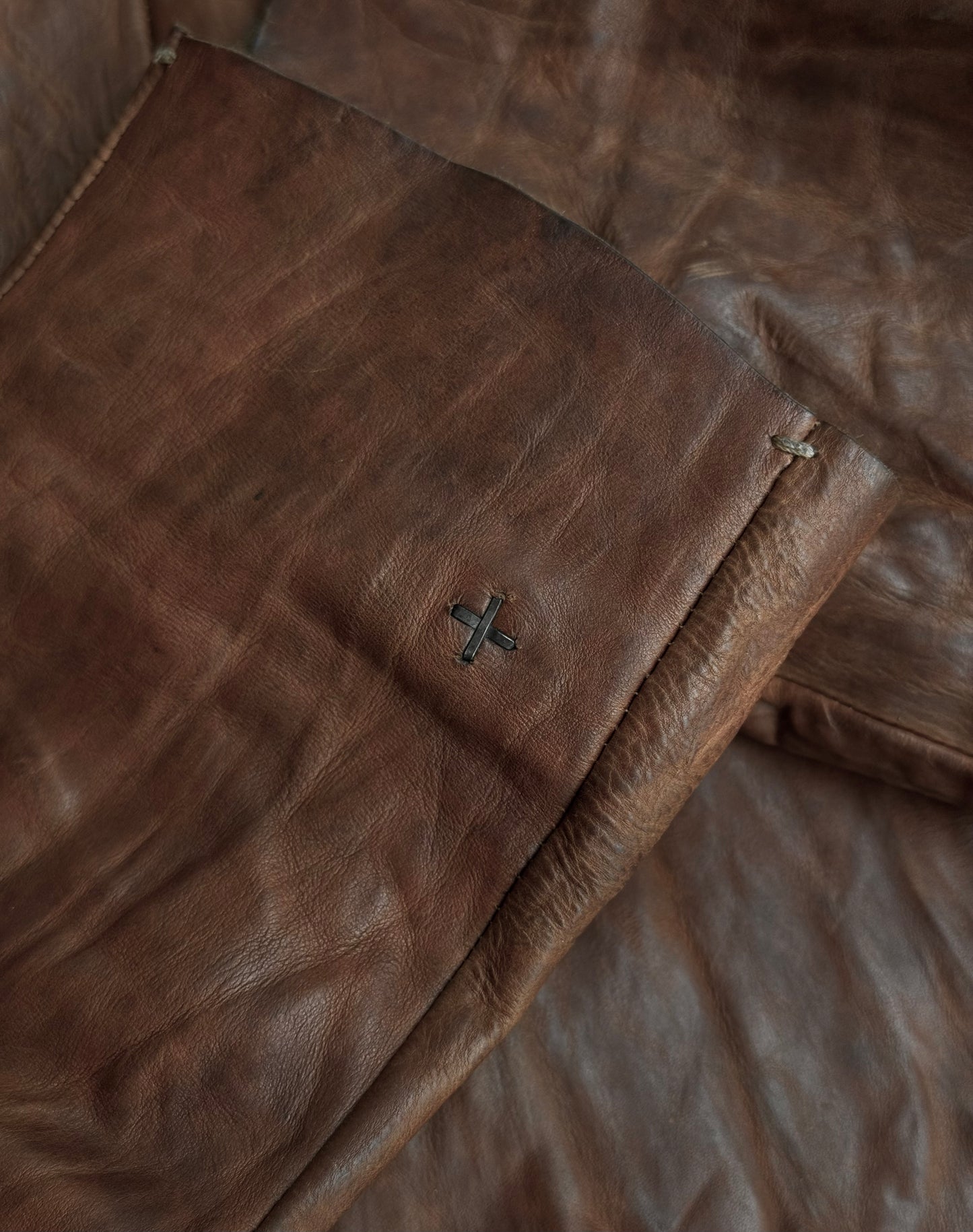 m.a+ by Maurizio Amadei ‘J13’ DAV 1.0 Unlined Raglan Cow Leather Anatomy Blazer