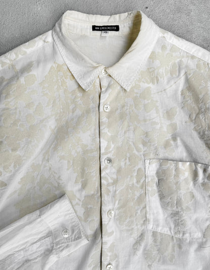 Ann Demeulemeester SS14 Floral Flock Button-up Shirt