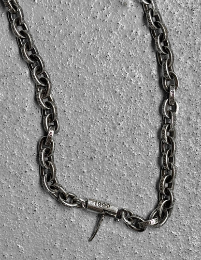Chrome Hearts 1999 .925 Silver Paper-chain Necklace