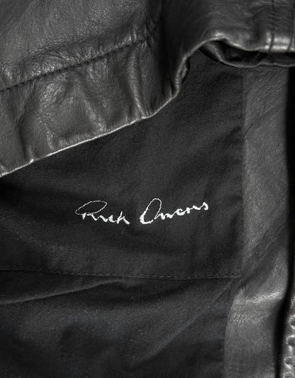 Rick Owens AW08 “STAG” Wool Collar Calfskin Leather Jacket