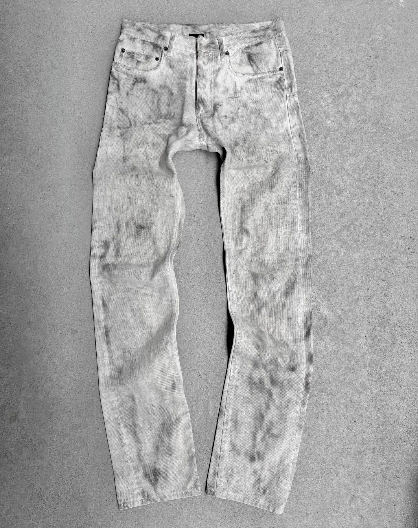 DIOR HOMME SS06 by Hedi Slimane ‘Dirty Snow’ Slim Bootcut Denim