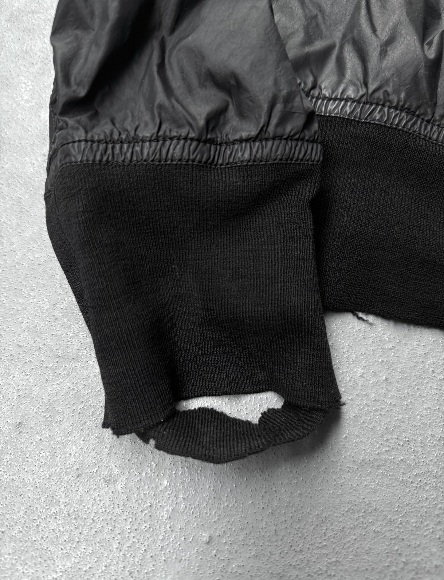 Rick Owens DRKSHDW SS15 "FAUN" MA-1 Flight Nylon Bomber Jacket detail | DRIEW GARMENTS