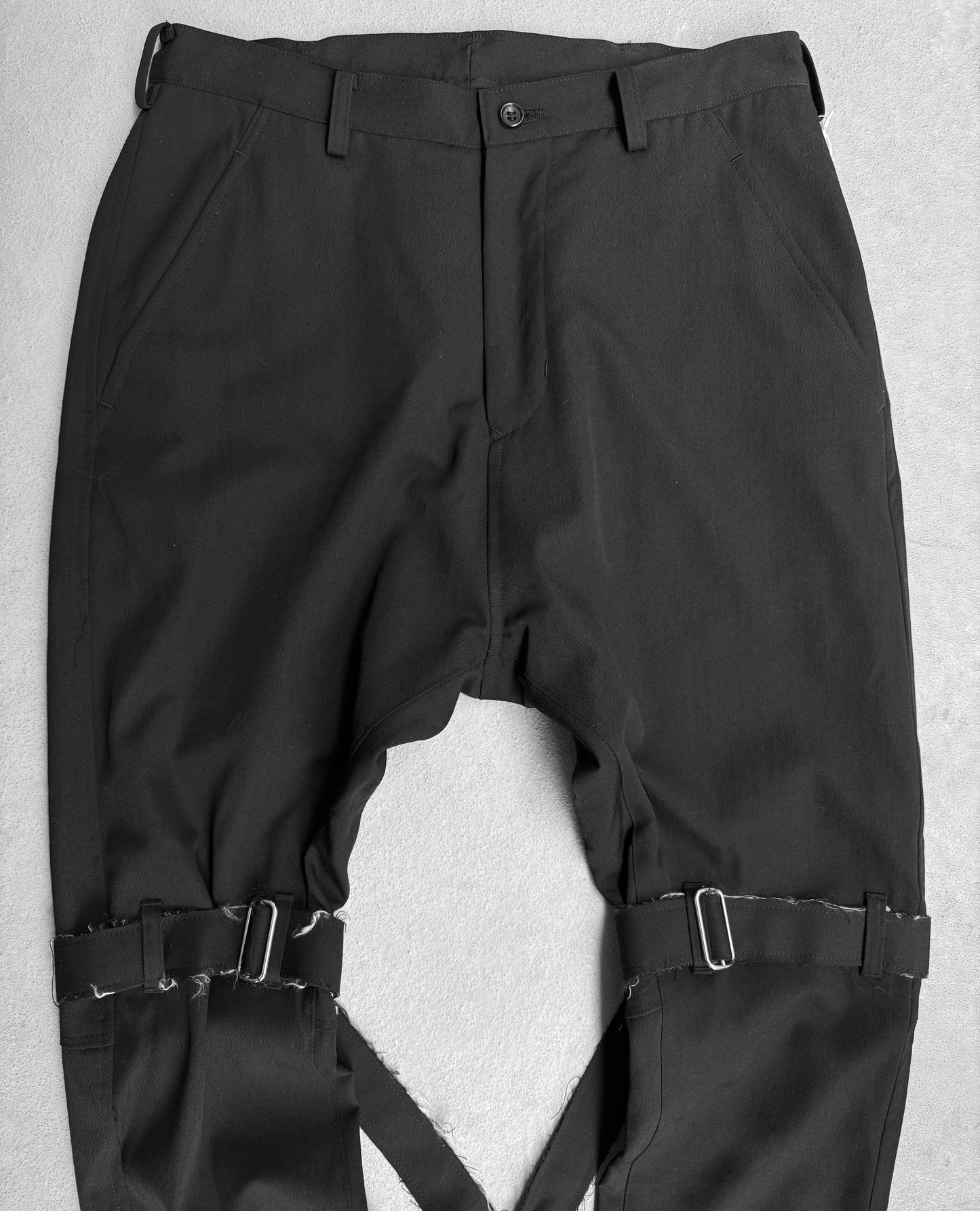 sulvam SS23 Bondage Wool Layered Trousers