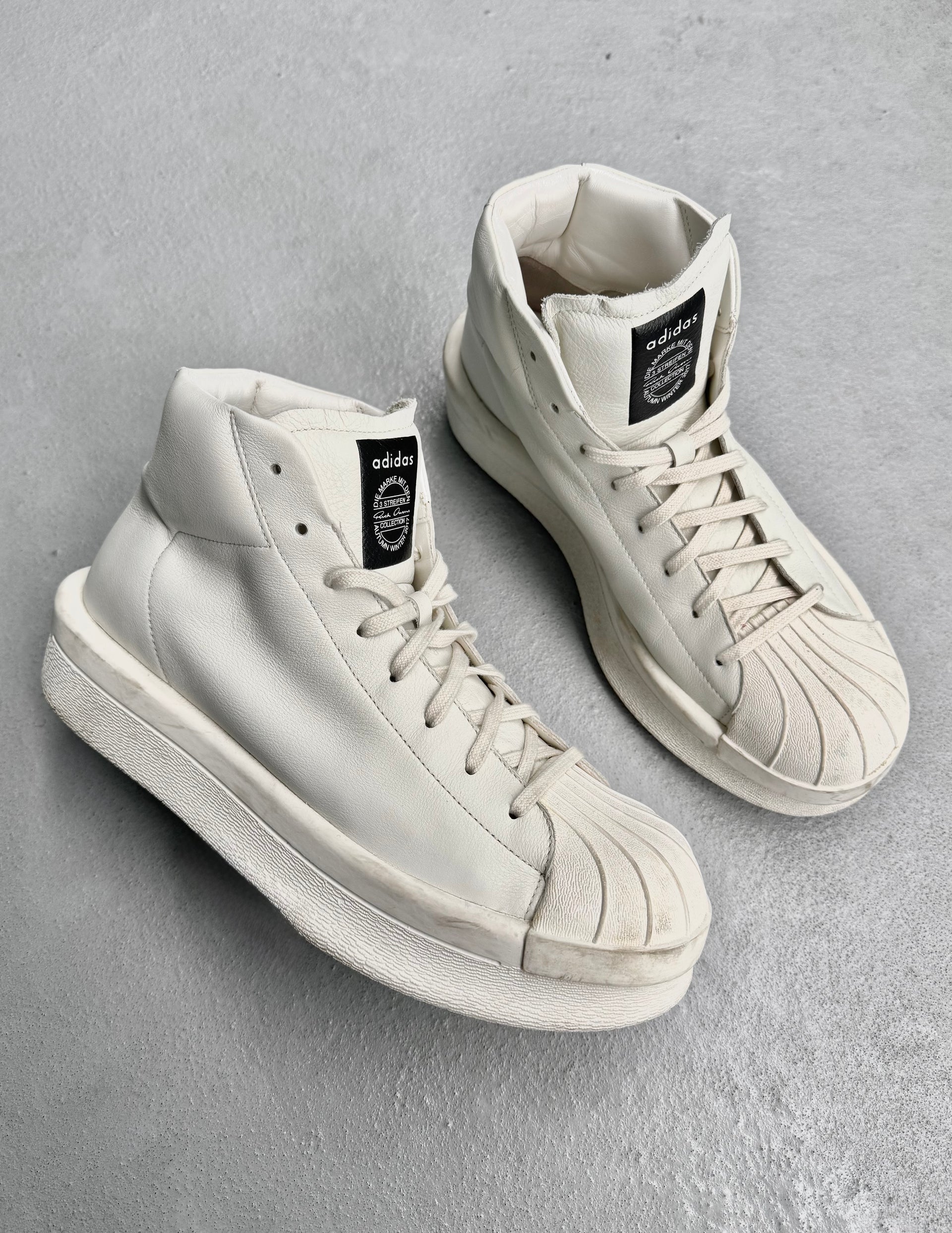 Rick Owens x Adidas Mastodon Pro Model II Platform Sneakers – DRIEW