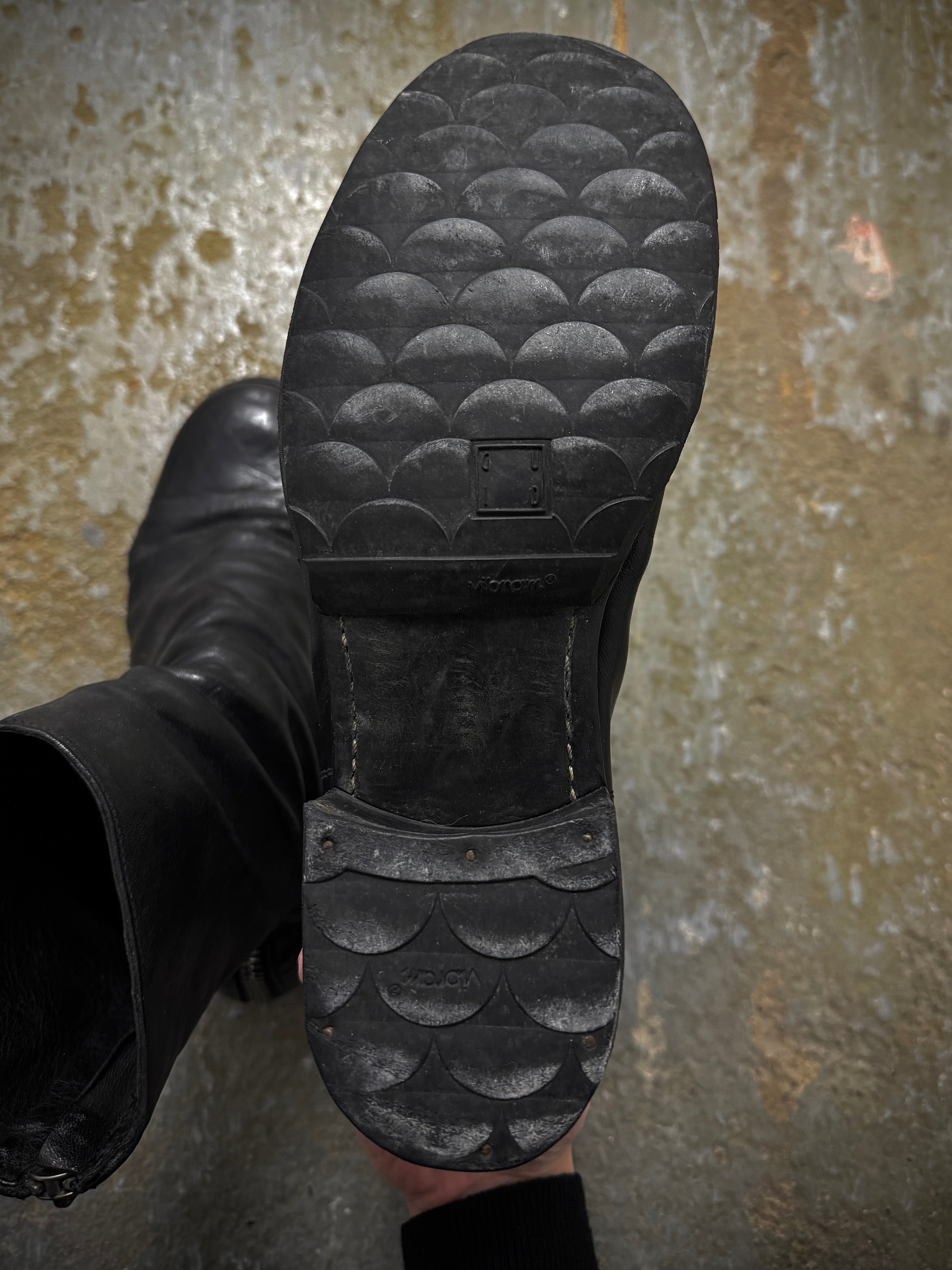 GUIDI 788 Black Horse Leather Back Zip Boots | Size 44 – DRIEW