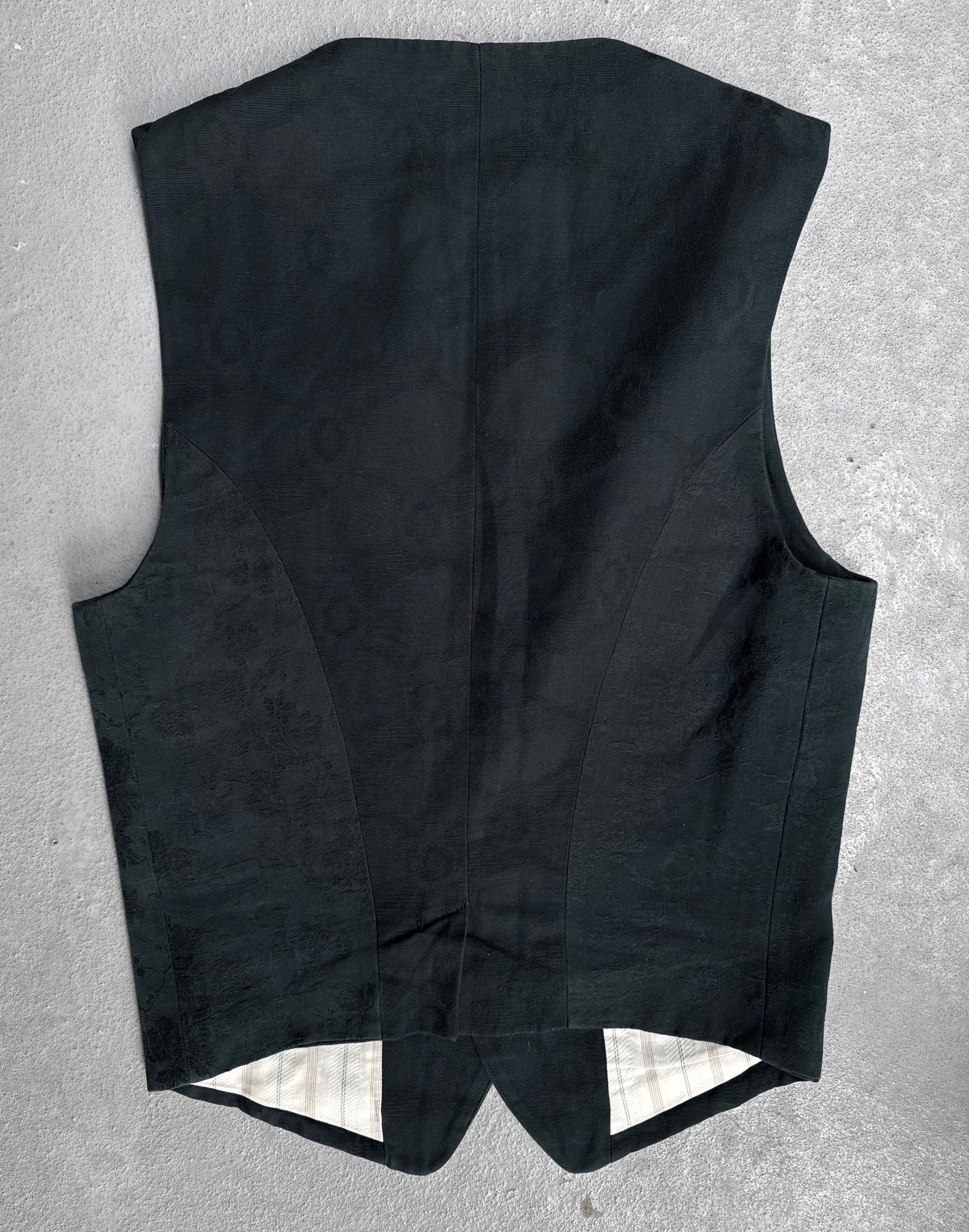 Ann Demeulemeester SS12 Jacquard Two-Button Vest – DRIEW