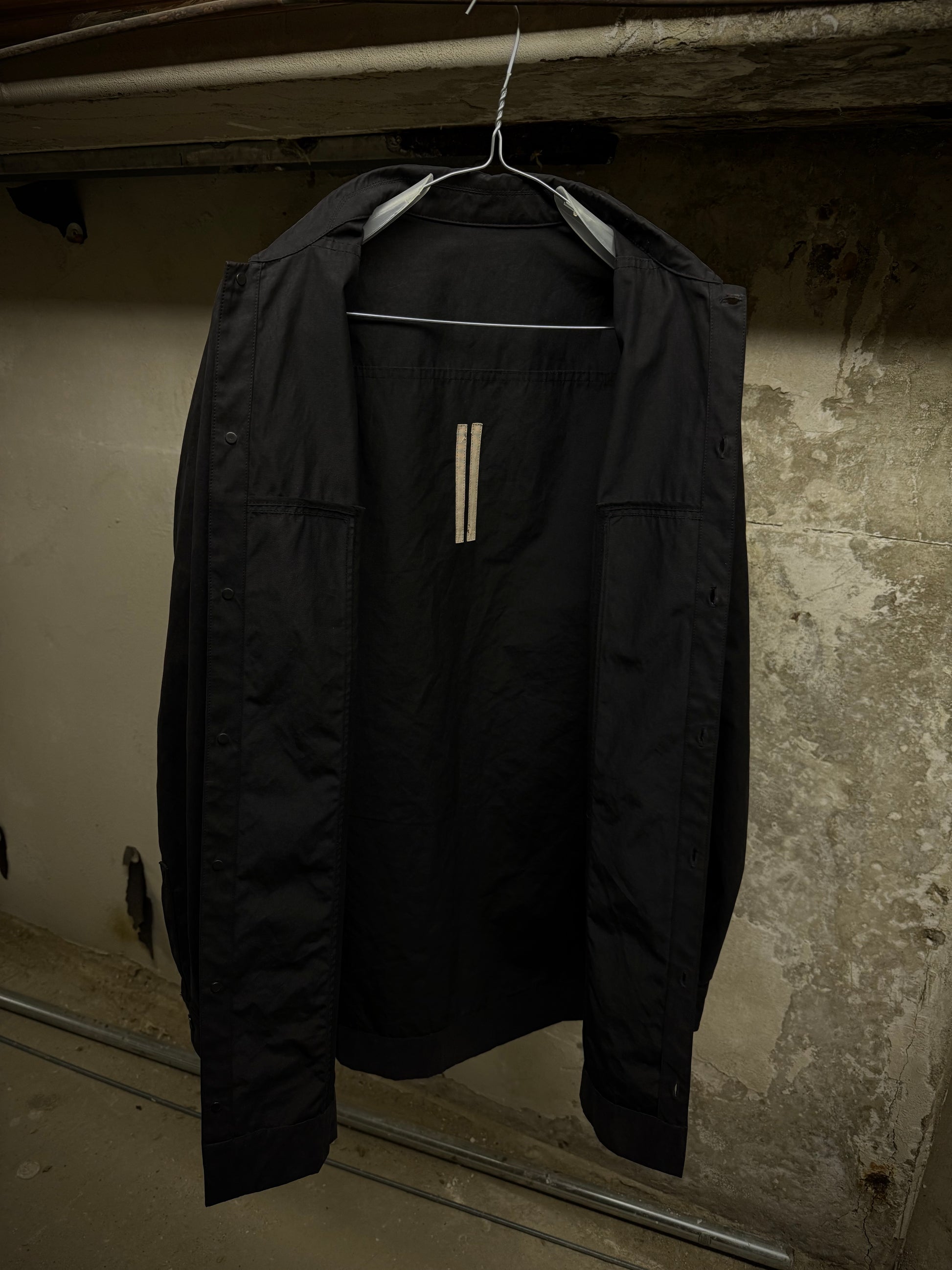Rick Owens DRKSHDW AW17 “GLITTER” Moleskin Cotton Field Button-up Jacket detail | DRIEW GARMENTS