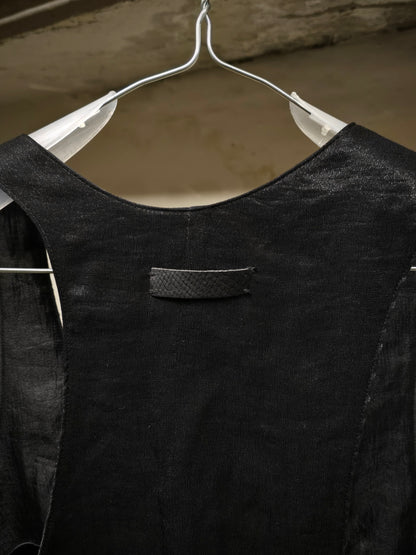 IfSixWasNine Early 00s 'NO. SLIPVEST SPIDER 0826F' Asymmetric Wool Jacquard Vest