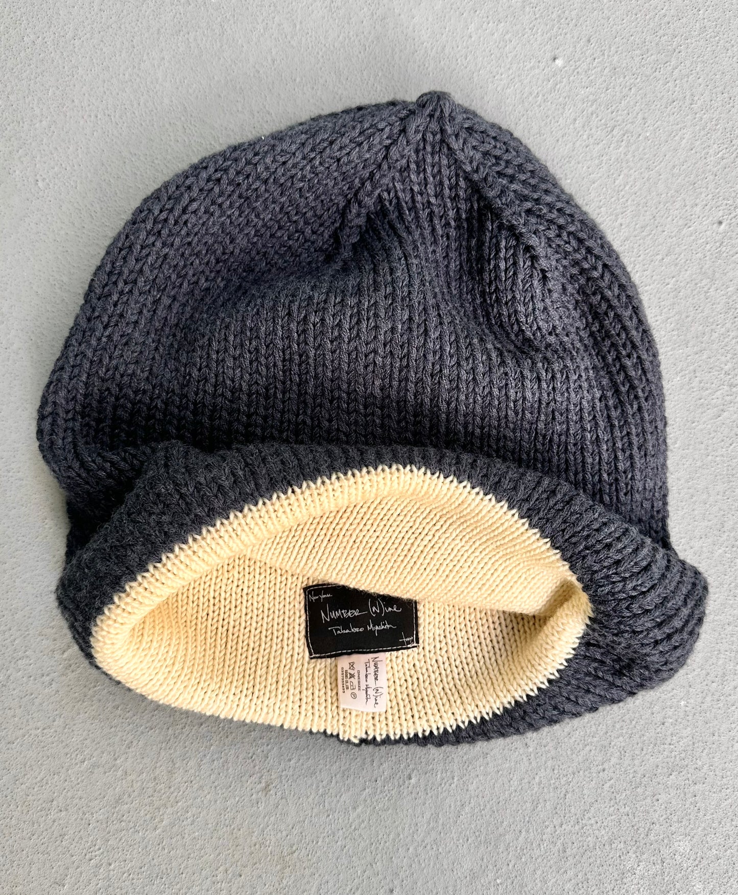 Number (N)ine Early 00s Oversized Wool Beanie