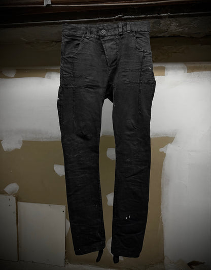 Boris Bidjan Saberi AW21 ‘P13-HS-TF FKU10001’ Dark Grey Stone Dyed Hand Stitch Denim