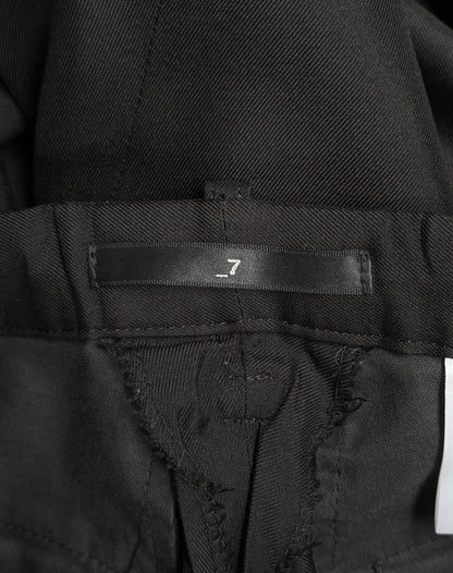 Julius_7 SS07 "UNDERWORLD;" Silk Twill J-Cut Flare Pants
