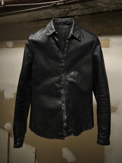 Carpe Diem AW02 "The Last Scene" Washable Cowhide Leather Shirt