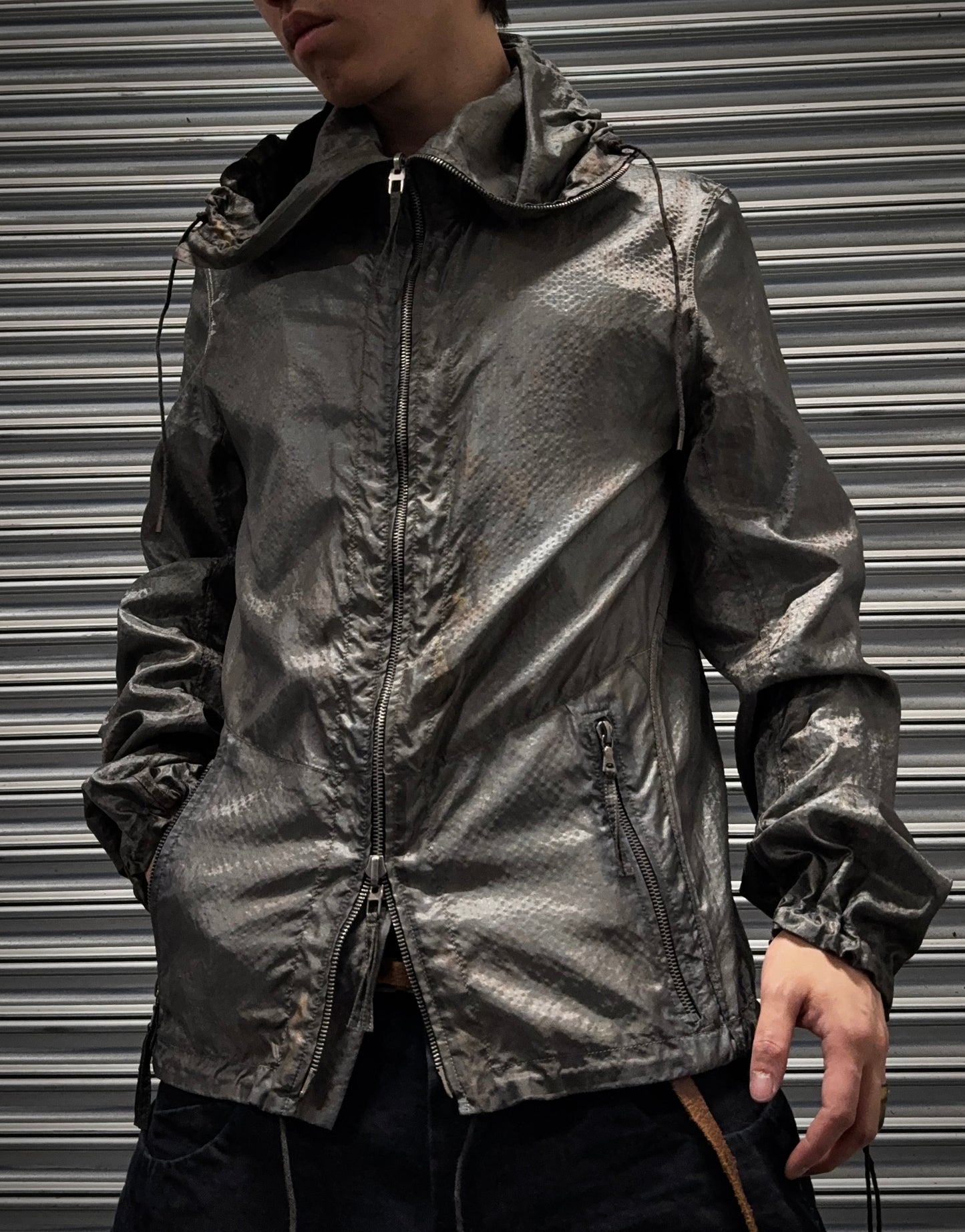 DEEPTI Collection °015 .925 Silver Plated 'O-002' High Neck Bomber Jacket