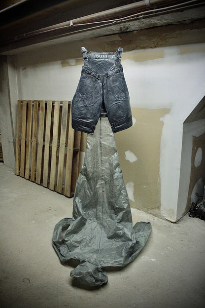 Carol Christian Poell 'VM/2423 ROOMS-PTC/29' Object-dyed Kangaroo Leather Parachute Vest Bag