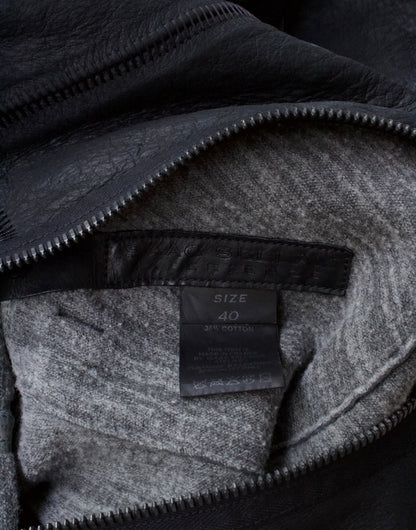 Isaac Sellam: “Experience” Black Lambskin Leather Jacket