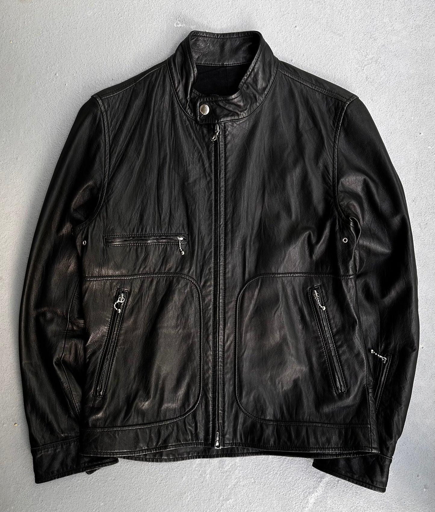 sophnet. Early 00s Sheepskin Multi-zip Rider Jacket