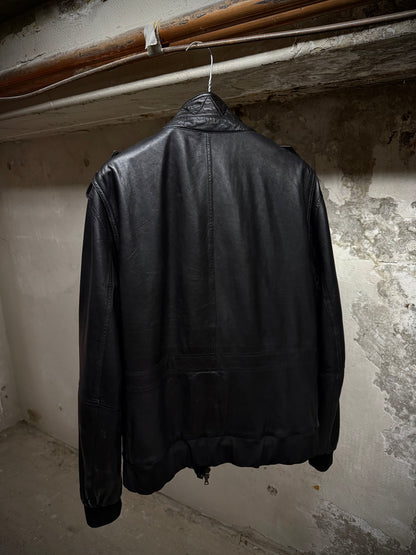 Neil Barrett Early 00s Multi Zip Goat Leather Field Jacket detail | DRIEW GARMENTS