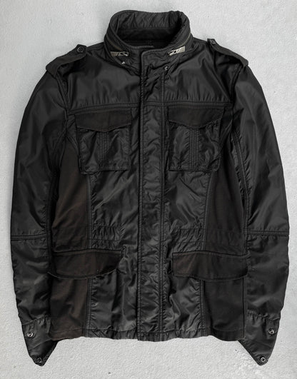 KATHARINE HAMNETT Early 00s Multi-pockets Military Nylon Jacket