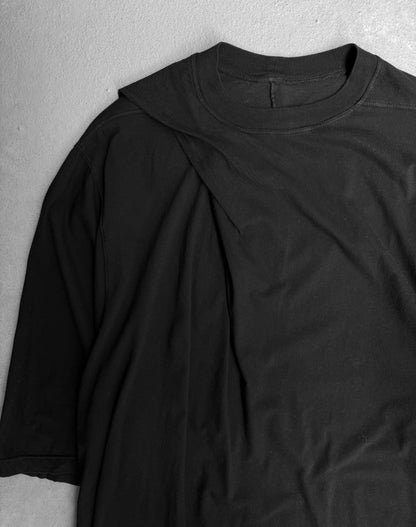 Rick Owens DRKSHDW SS15 “FAUN” Pleated Asymmetrical Jumbo T-shirt