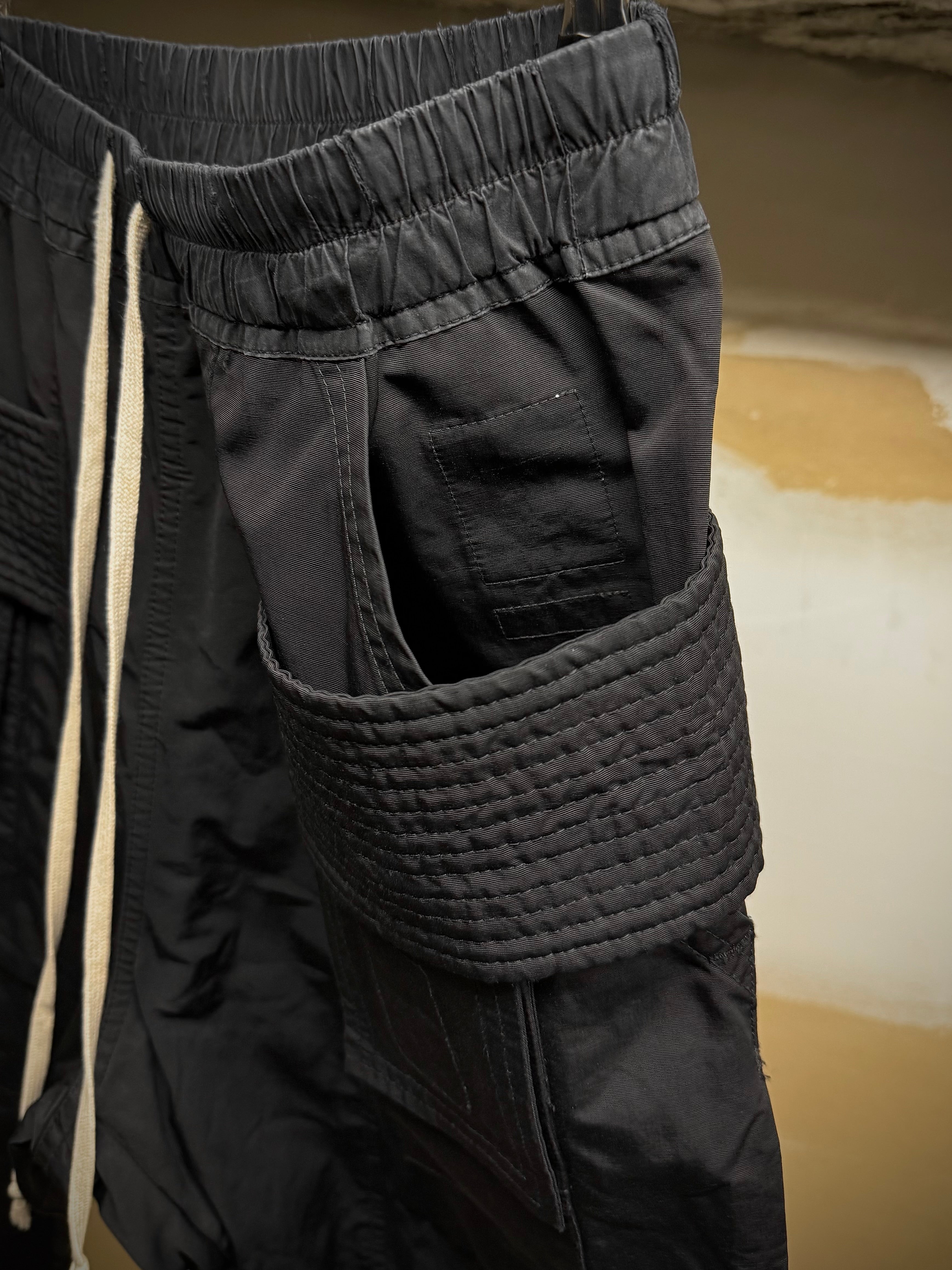 リックオウエンス　WALRUS S/S 17 サルエルパンツ サイズ46 Rick Owens SS17 “WALRUS” Wool-blend Wide Leg Cargo Pants Rick