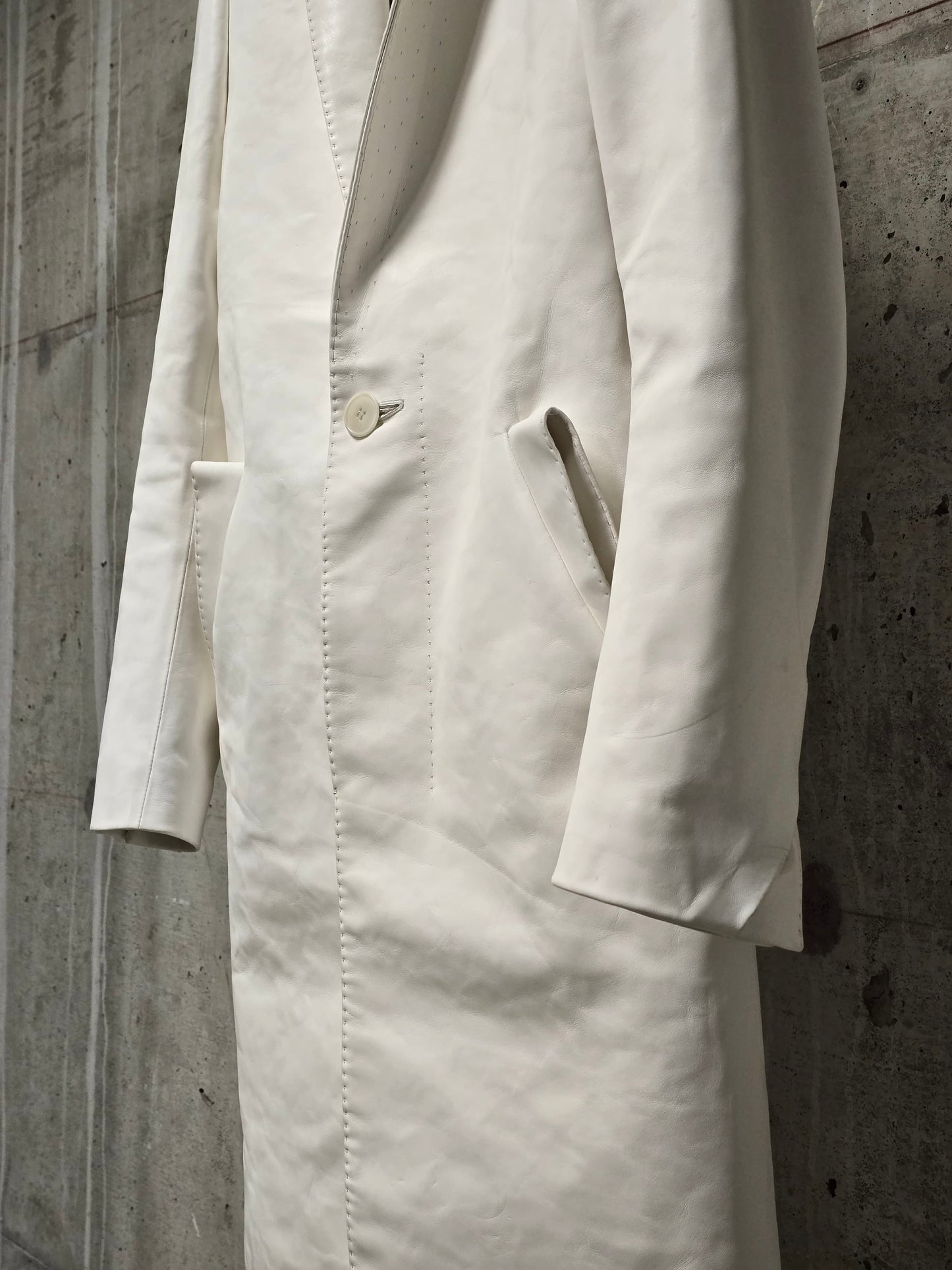 DEEPTI Collection °024-025 Special Order 'LJ-160 RAF-15 Long Leather 2-Button Jacket With Cutaway Detail