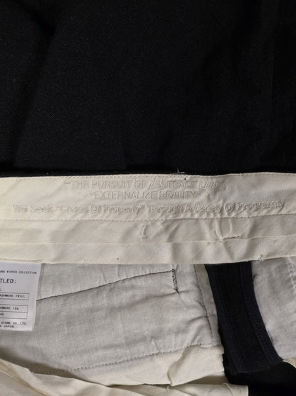 Julius_7 AW07 "UNTITLED;" Metalic Wool Double Layer Shorts Leggings