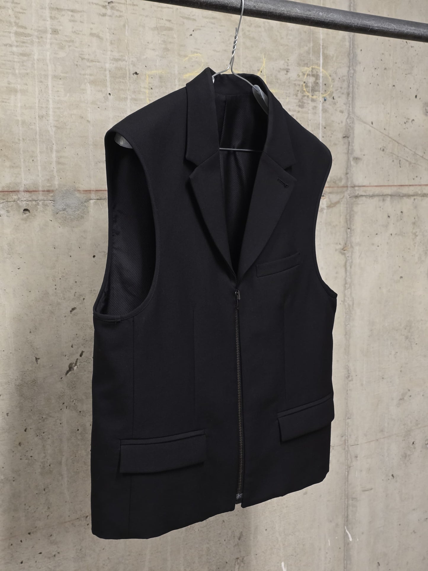 Number (N)ine Wool AW06 "NOIR" Four Leaf Clover Patch Double Layered Bomber Blazer