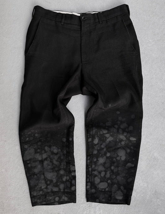 *SAMPLE* COMME des GARÇONS HOMME PLUS AW23 Paint Spattered Bootcut Trousers