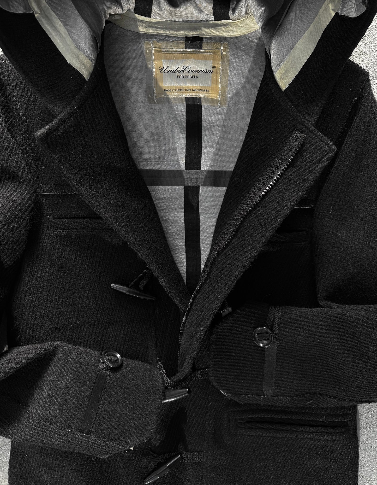 UNDERCOVER AW09 “Earmuff Maniac” Taped Seam Wool Duffle Coat