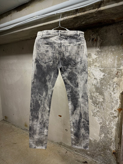 Maison Martin Margiela AW10 Grey Acid Wash Skinny Denim detail | DRIEW GARMENTS