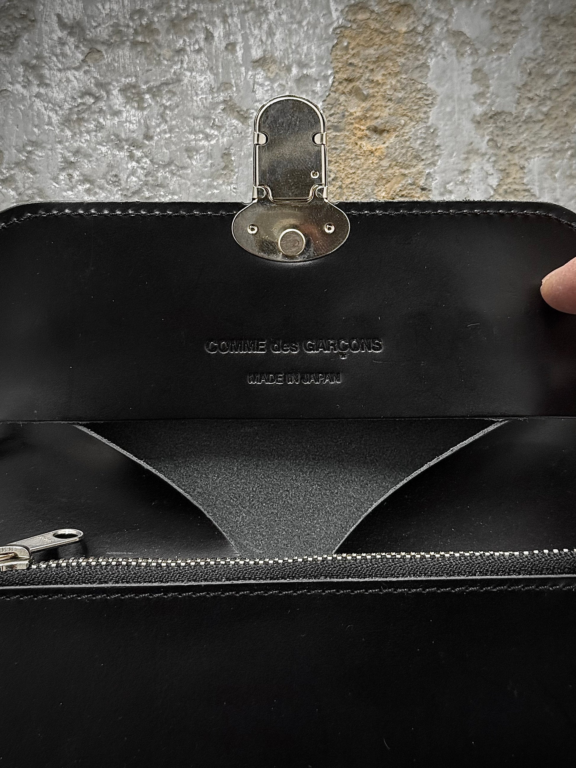 COMME des GARÇONS SS23 Studded Cow Leather Wallet detail | DRIEW GARMENTS