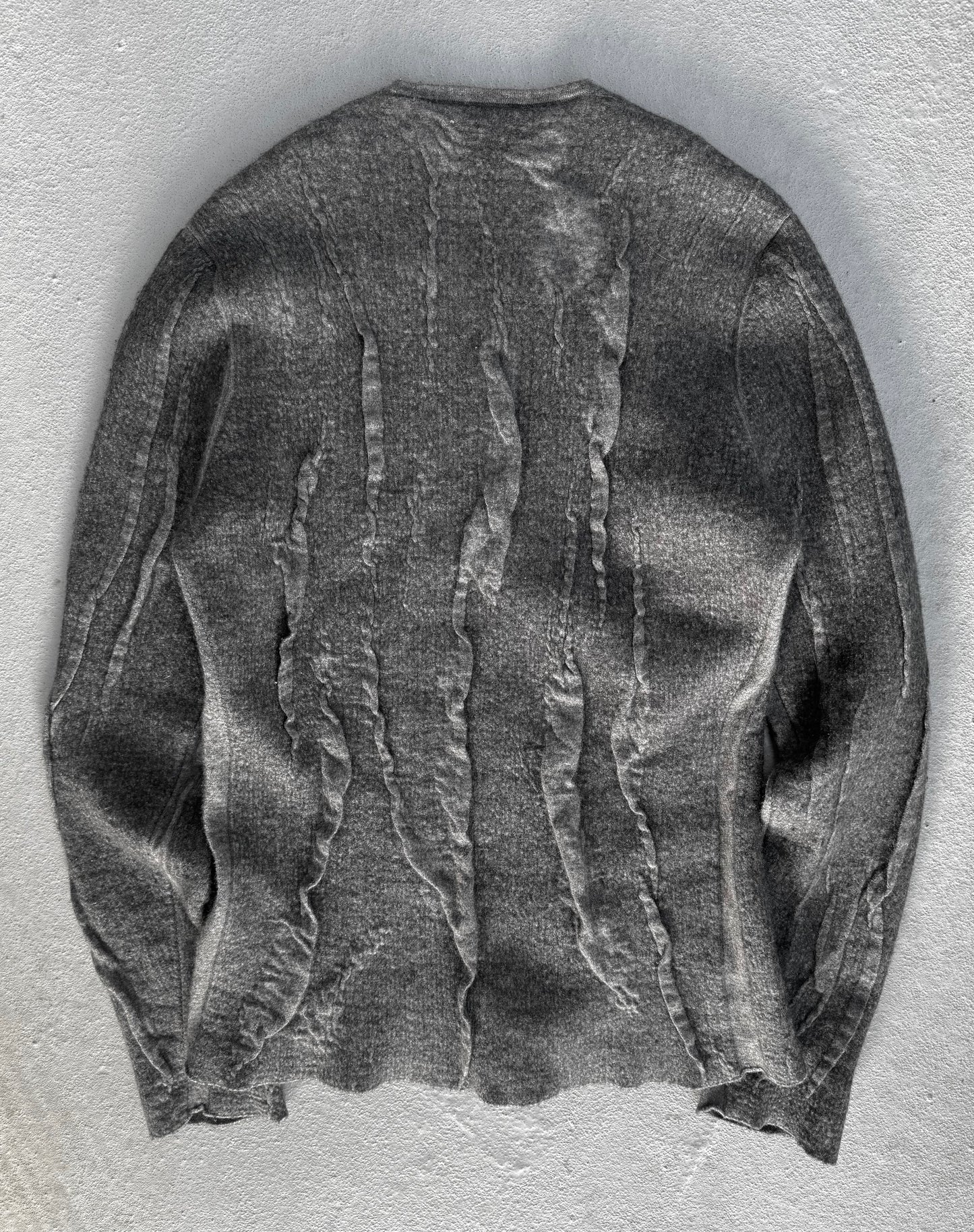 Label Under Construction Distressed Reversible Lunar Sweater