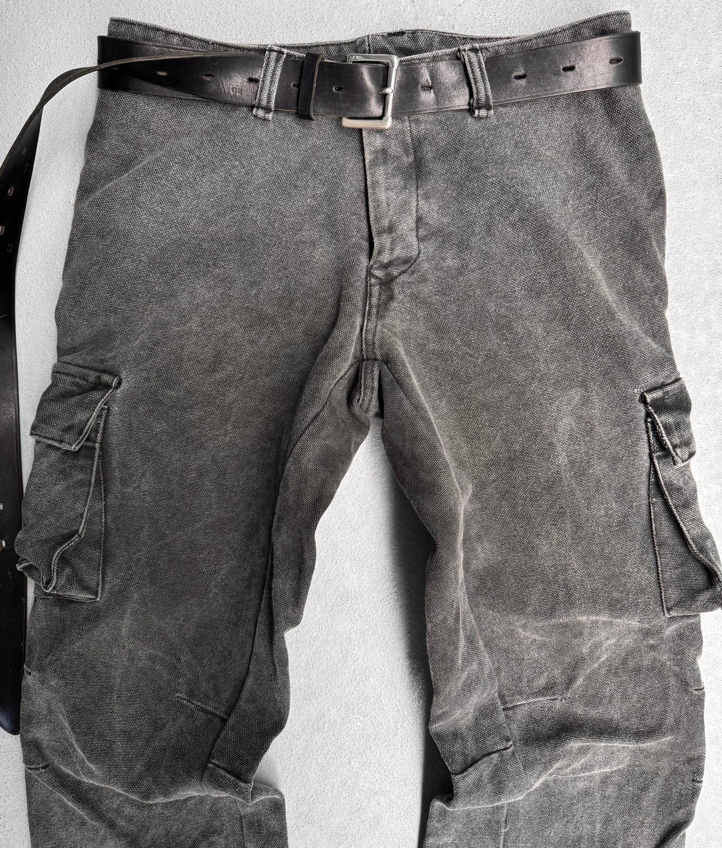 RipVanWinkle Late 90s Articulated Knee Flare Bootcut Cargos Denim