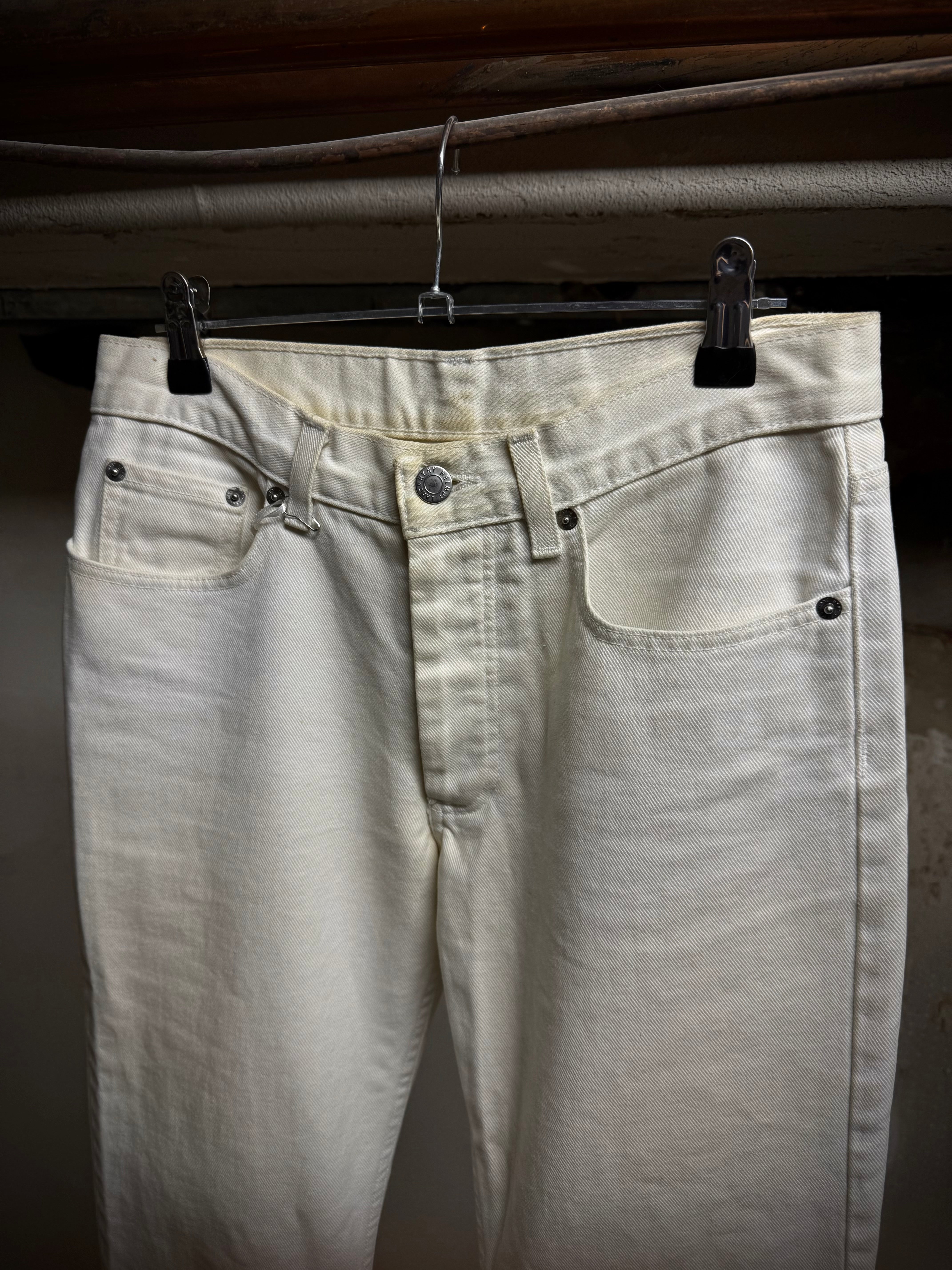 Helmut Lang Y2K White Flare Denim Jeans | Archive Vintage – DRIEW