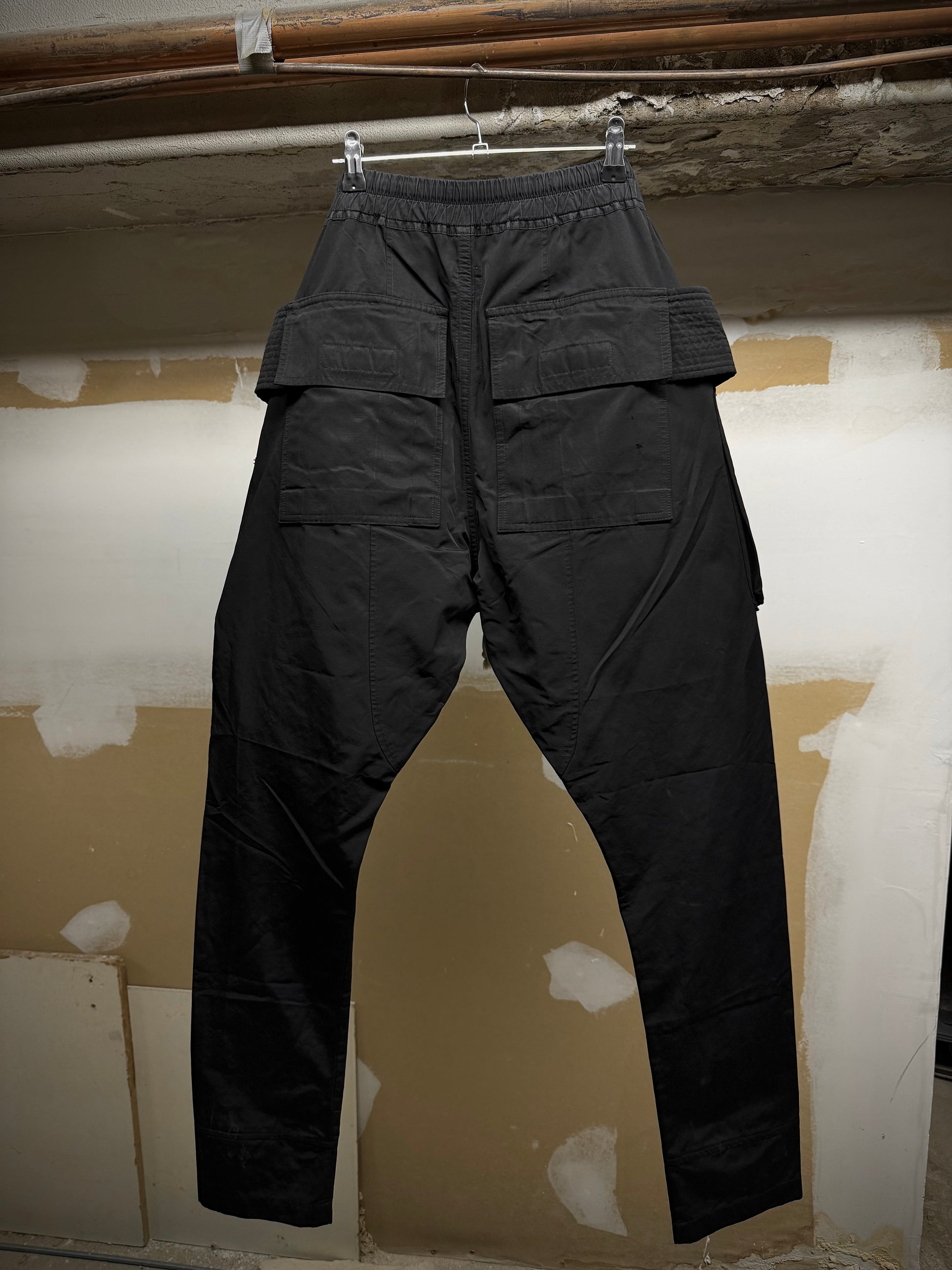 Rick Owens DRKSHDW SS17 "WALRUS " Cotton Nylon Creatch Cargo Pants detail | DRIEW GARMENTS