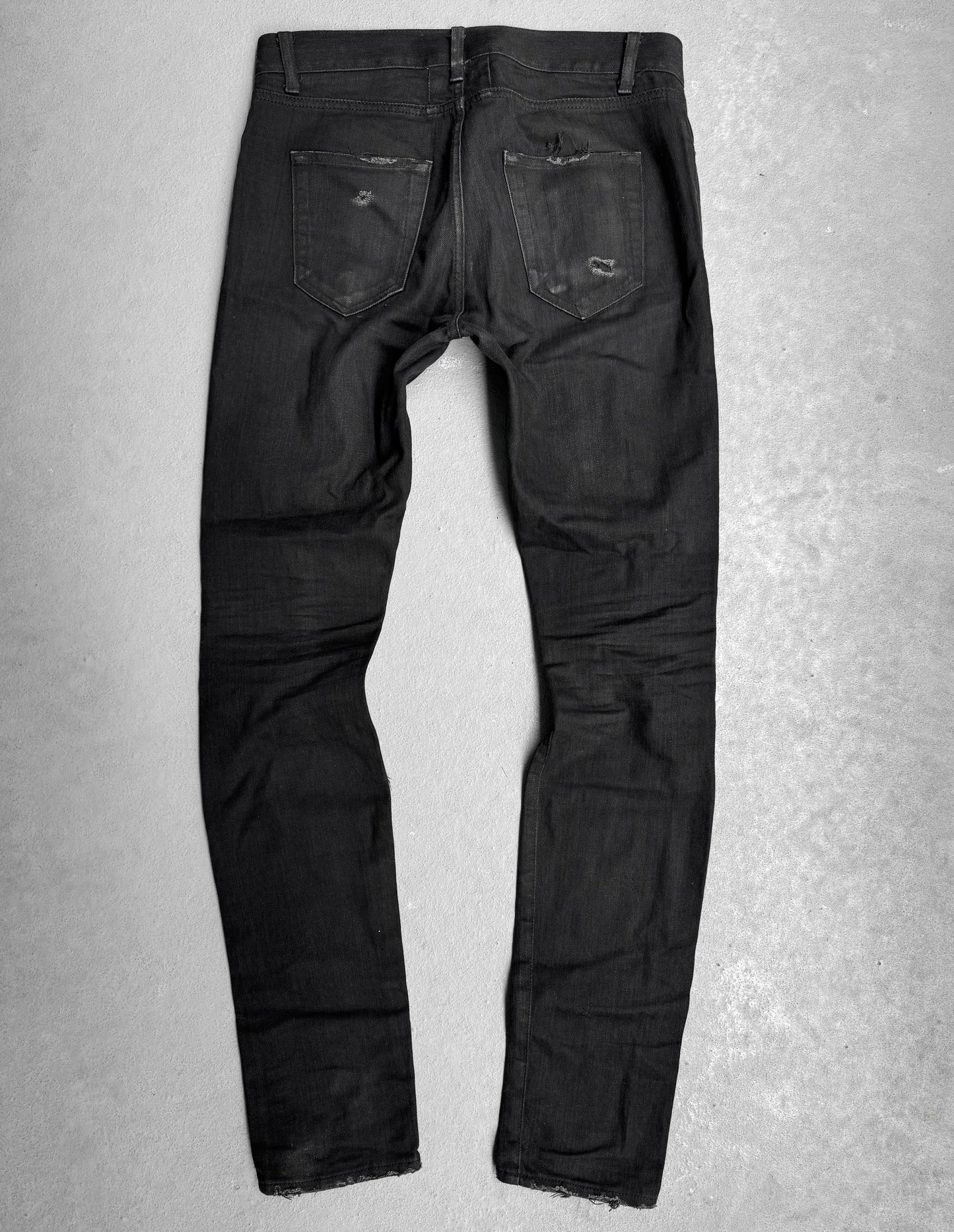 Saint Laurent Paris SS15 Black ‘D02’ Thrash Skinny Denim