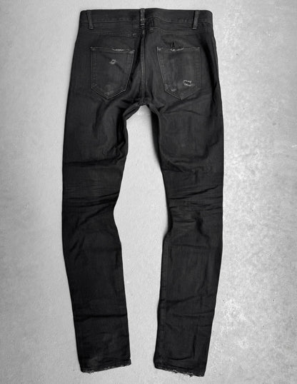 Saint Laurent Paris SS15 Black ‘D02’ Thrash Skinny Denim