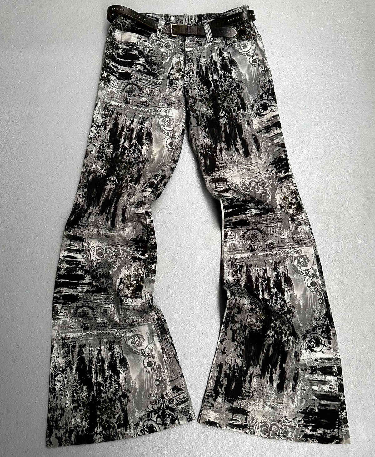 Tornado Mart Y2K Renaissance Bell-Bottom Flare Pants S – DRIEW