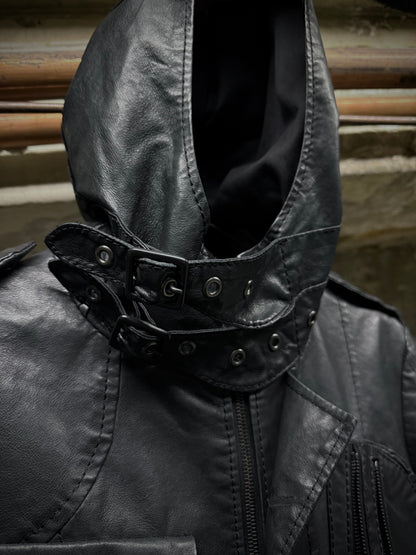 Yasuyuki Ishii Early 00s Distressed Deerskin Leather Field Jacket detail | DRIEW GARMENTS