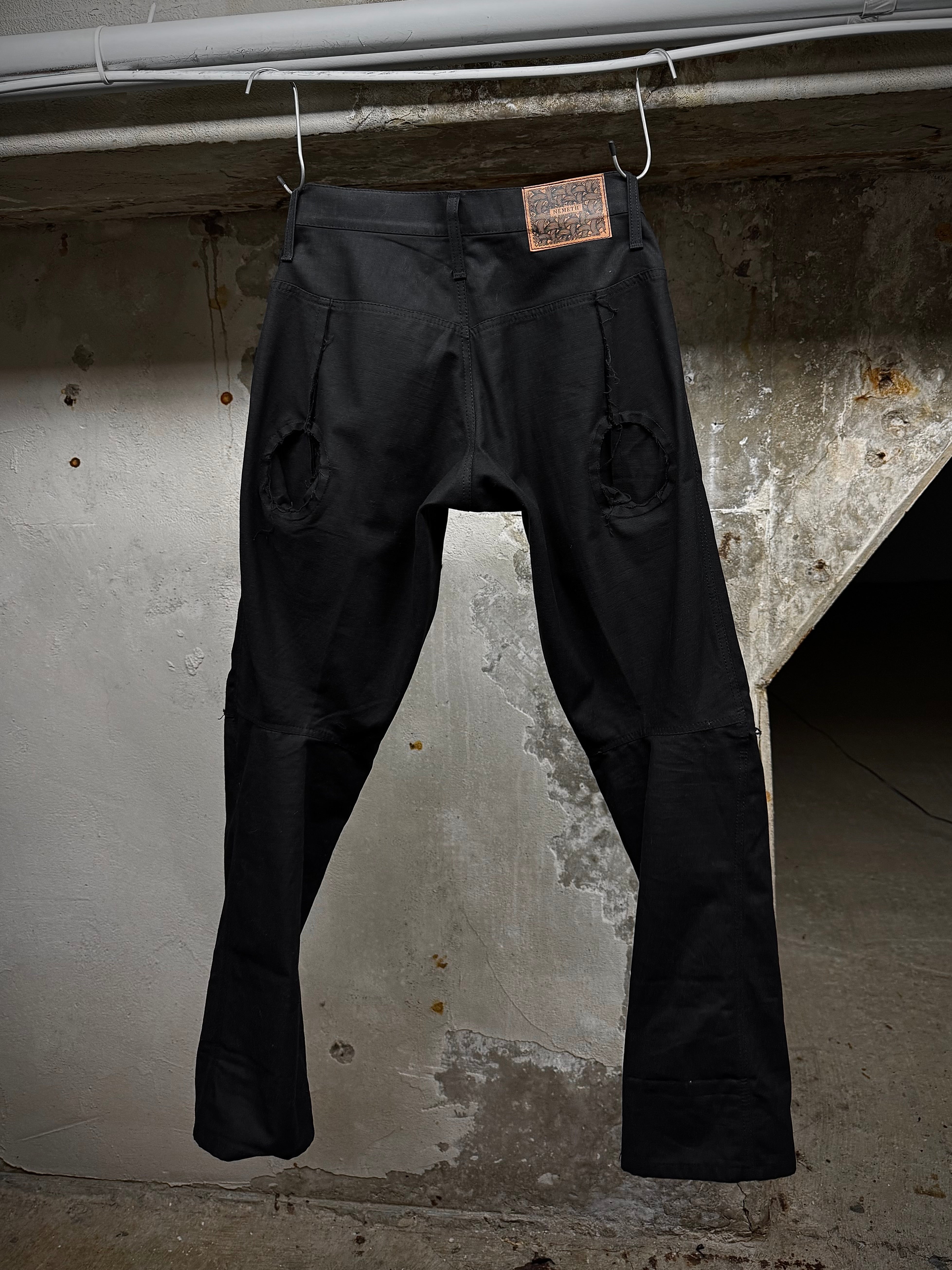 Christopher Nemeth 3D Structure Repaired Knee Denim | DRIEW