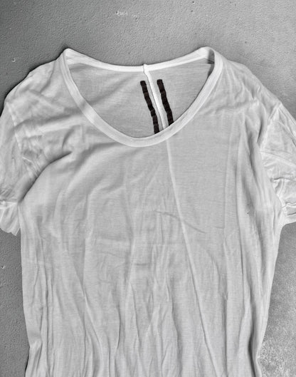 Rick Owens AW08 “STAG” White Unstable Cotton T-shirt